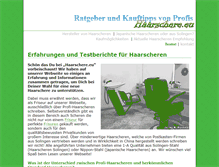 Tablet Screenshot of haarschere.eu